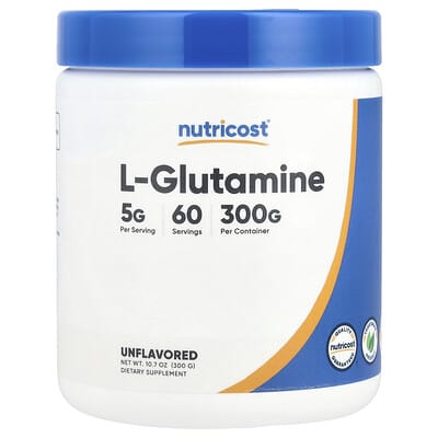 Nutricost L-Glutamine, без вкуса, 10.7 oz (300 g)