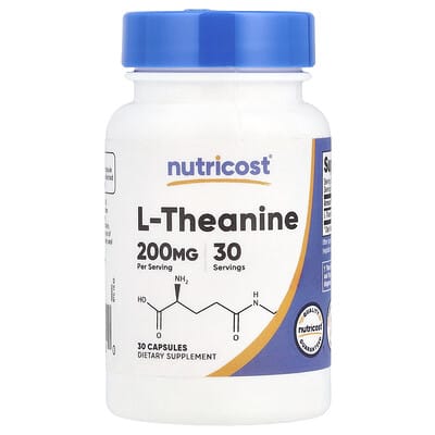L-теанин, 200 мг, 30 капсул