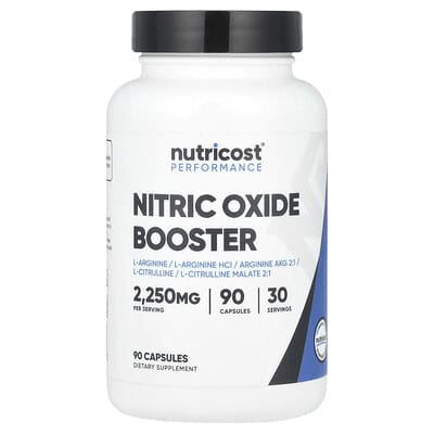 Nutricost Performance, Nitric Oxide Booster, 90 капсул