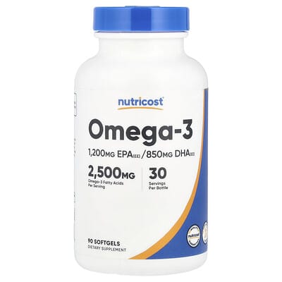 Омега-3, 90 мягких капсул (835 mg на капсулу)