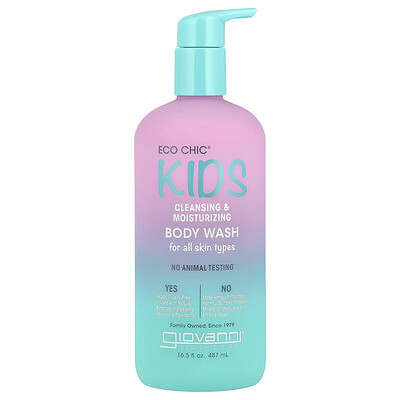 Eco Chic® Детский очищающий и увлажняющий гель для душа, 16.5 fl oz (487 ml)
