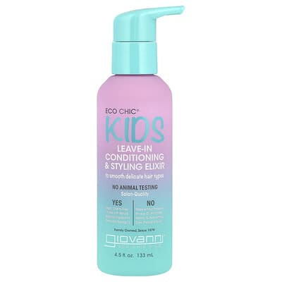 Eco Chic® Kids, Leave-In Conditioning & Styling Elixir, 4.5 fl oz (133 ml)