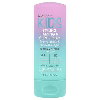 Eco Chic® Детский крем для укладки и контроля кудрей, 5 fl oz (147 ml)