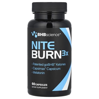 BHB Science™, Nite Burn 3X, 60 Capsules