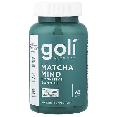 Goli Nutrition жевательные мармеладки Matcha Mind Cognitive, 60 штук