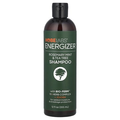 Hobe Labs Energizer™ Шампунь, Rosemary Mint & Tea Tree, 355 ml