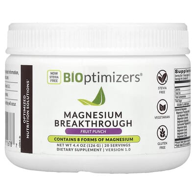 Magnesium Breakthrough, Fruit Punch, 2.58 oz (73 g)
