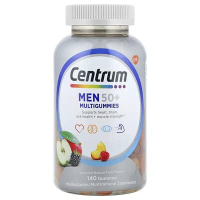 Мужские мультивитамины Centrum 50+ Multigummies, 140 штук