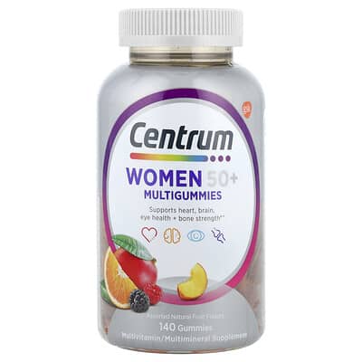 Женские мультивитамины 50+ Natural Fruit 140 Gummies