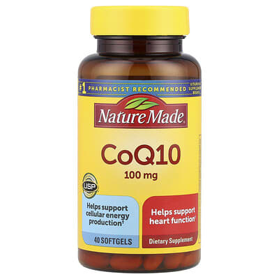 Nature Made CoQ10, 100 mg, 40 мягких капсул