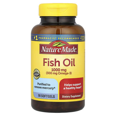 Fish Oil, 1,000 mg, 90 Softgels