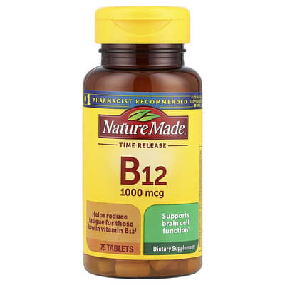 Витамин B12, Time Release, 75 Tablets
