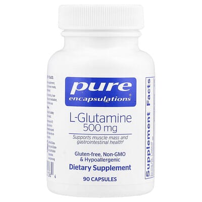 L-Glutamine, 500 mg, 90 капсул