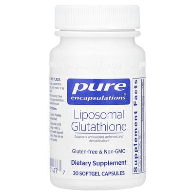 Липосомальный глутатион Pure Encapsulations, 30 капсул (375 mg per Softgel)