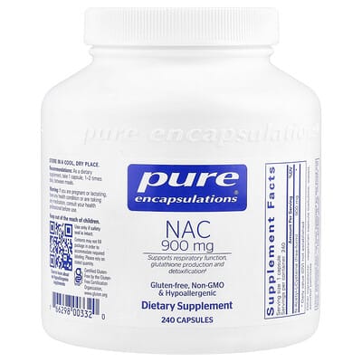 Pure Encapsulations NAC, 900 mg, 240 капсул