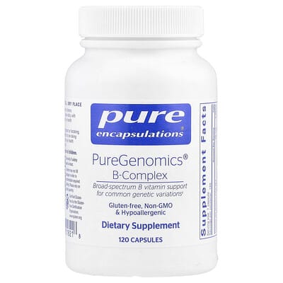 Витаминный комплекс PureGenomics® B-Complex, 120 капсул