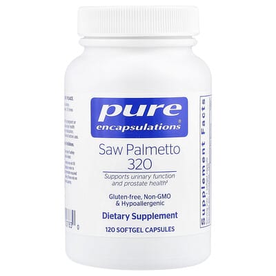 Pure Encapsulations Saw Palmetto 320, 120 мягких капсул (320 mg per Softgel)