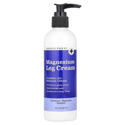 Крем для ног с магнием, Lavender, 8 fl oz (237 ml)