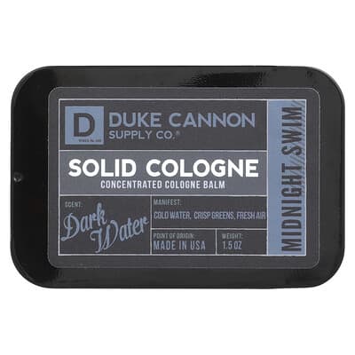 Solid Cologne, Midnight Swim, Dark Water, 1.5 oz