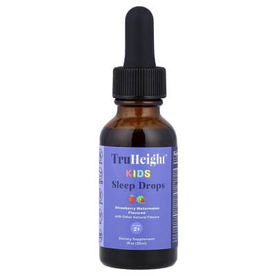 Детские капли для сна TruHeight, Strawberry, Watermelon, 1 fl oz (30 ml)