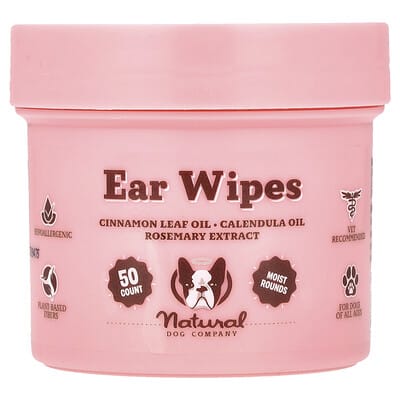 Ear Wipes, 50 Count