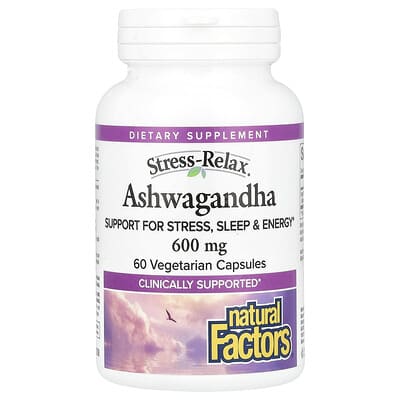 Stress-Relax®, Ashwagandha, 600 mg, 60 вегетарианских капсул
