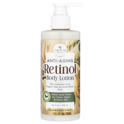 Омолаживающий ретиноловый крем для тела, без отдушек, 8.5 fl oz (250 ml)
