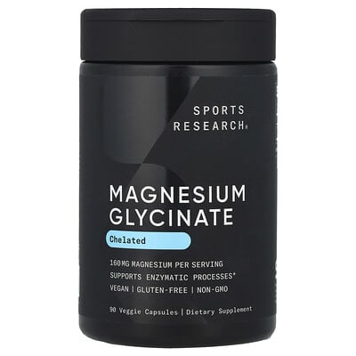 Магний глицинат, 90 вегетарианских капсул (80 mg на капсулу)
