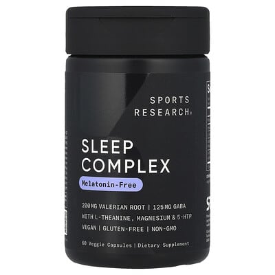 Комплекс для сна Sleep Complex, без мелатонина, 60 вегетарианских капсул