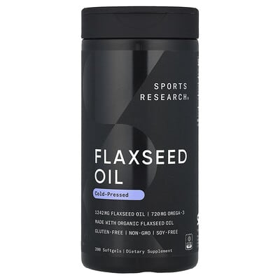 Льняное масло Sports Research 200 Softgels