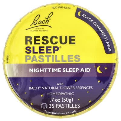 Rescue Sleep® Pastilles, Black Currant, 35 Pastilles