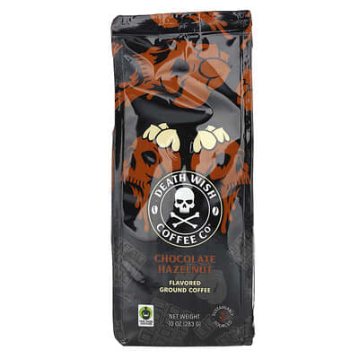 Ароматизированный молотый кофе, шоколад-фундук, 10 oz (283 g)