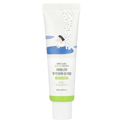 Солнцезащитный крем Birch Juice Mild-Up UVLock, SPF 50+, 1.69 fl oz (50 ml)