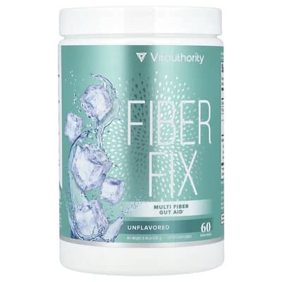 Vitauthority Fiber Fix, Мультиволоконная добавка для кишечника, без вкуса, 8.46 oz (240 g)