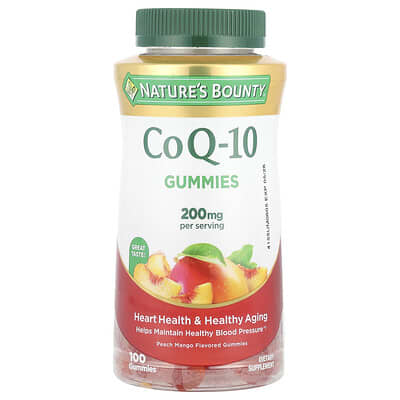 CoQ-10 Gummies, персик-манго, 100 штук (100 mg на одну штуку)