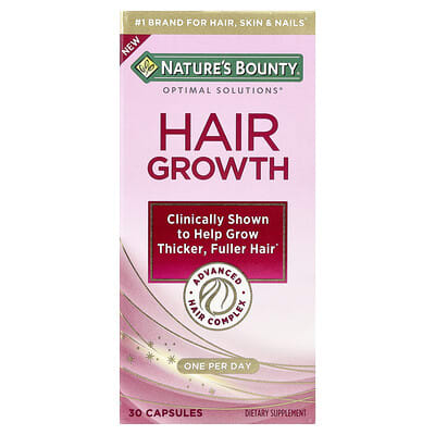 Nature's Bounty Optimal Solutions®, для роста волос, 30 капсул