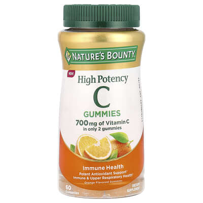 Nature's Bounty Желейные витамины Vitamin C, Апельсин, 60 штук