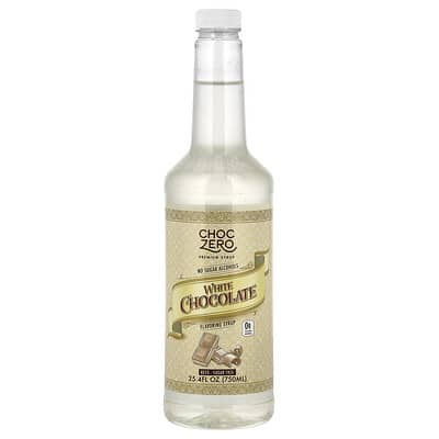 Сироп Premium, белый шоколад, без сахара, 25.4 fl oz (750 ml)