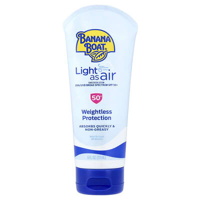 Light As Air, Sunscreen Lotion, SPF 50+, 6 fl oz (177 ml)