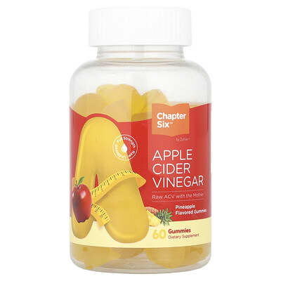 Желешки Chapter Six, Apple Cider Vinegar, Pineapple, 60 Gummies (250 mg per Gummy)