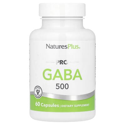 NaturesPlus PRO GABA 500, 60 капсул (500 mg per Capsule)
