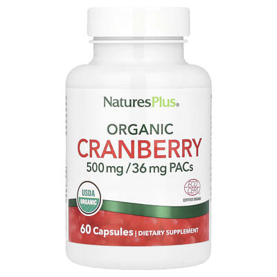 NaturesPlus Organic Cranberry, 60 капсул (250 mg на капсулу)