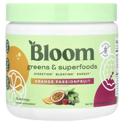 Greens & Superfoods, апельсин и маракуйя, 6.45 oz (183.6 g)