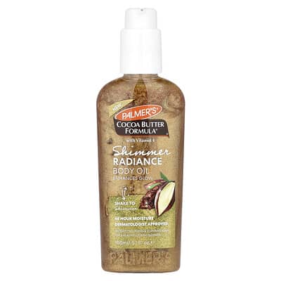 Palmer's Cocoa Butter Formula® с витамином E, масло для тела Shimmer Radiance, 5.1 fl oz (150 ml)