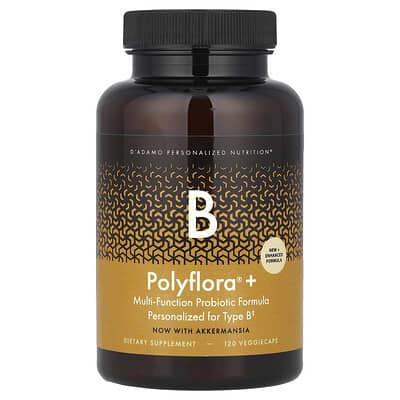 Polyflora® + B, Multi-Function Probiotic Formula, 120 VeggieCaps