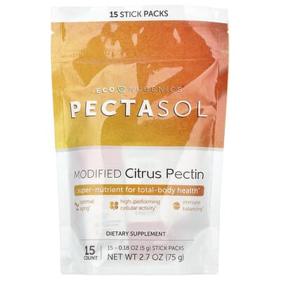 Pectasol® Modified Citrus Pectin, 15 стиков, 0.18 oz (5 g) каждый