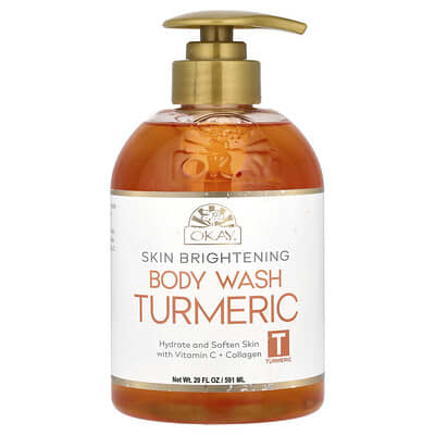 Очищающий гель для тела с витамином С и куркумой, 20 fl oz (591 ml)