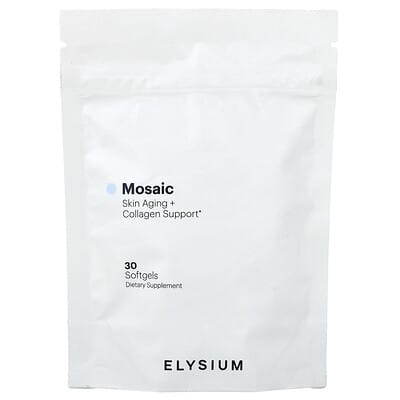 Elysium Mosaic, поддержка кожи и коллагена, 30 мягких капсул