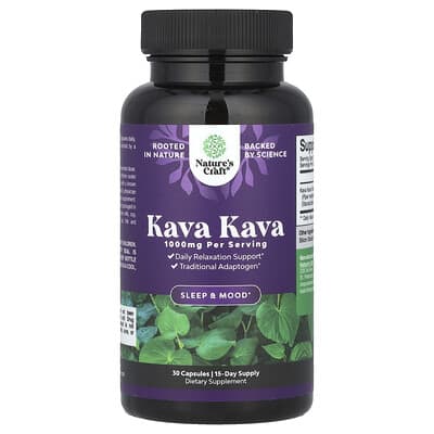 Nature's Craft Kava Kava, 30 капсул (500 mg)