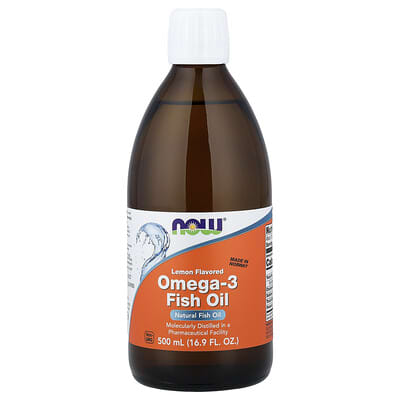Omega-3 Fish Oil, Lemon , 16.9 fl oz (500 ml)